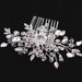 Wedding Hair Comb, Pearl Crystal Comb, Bridal Hair Comb