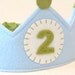 White Circle Your Age Birthday Crown