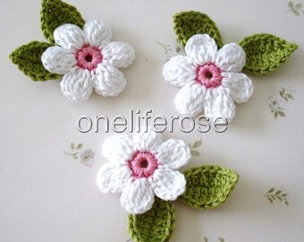 Crochet Flowers Violet Mix