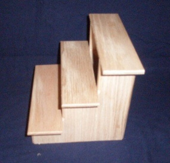 Items similar to The 2 pack BIG mini display shelf with three 2 1/4 x 8