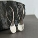 lil raindrops hammered sterling silver earrings