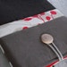 Laptop sleeve case cover for 13 inch Macbook/ canvas cotton and linen/ padded