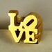 Fabulous Vintage Highly Collectible Pop Art LOVE Ring by Designer ROBERT INDIANA