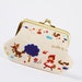 Daddy purse - Little red riding hood in blue - metal frame purse