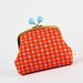 Color bobble pouch - Petit Pan Tsukiko rouge - metal frame pouch