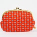 Big siamese - Petit Pan Tsukiko rouge - double metal frame purse