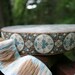 Jacquard FRENCH MEDALLION Brown Blue Ribbon 1 1/2 inch width (38 mm) - 3 yards