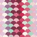 Parisville FANS Pomegranate by Tula Pink for Free Spirit Fabrics - 25 inches by 44 inches