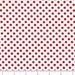Lots of Dots White with Red Peppermint Dot Polka Dots Cotton FABRIC - 1 Yard