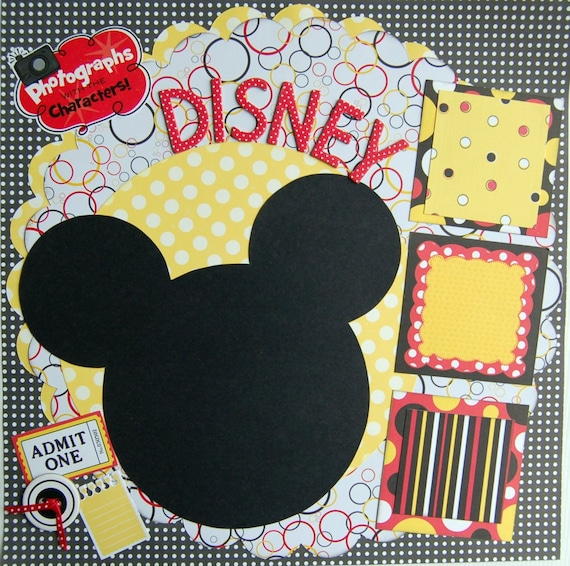 disney premade scrapbook page by urbansavanna photographs with