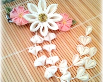 White Innocence Japanese Kanzashi Clip