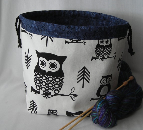 Knitting Bag Crochet Project Bag small project bag