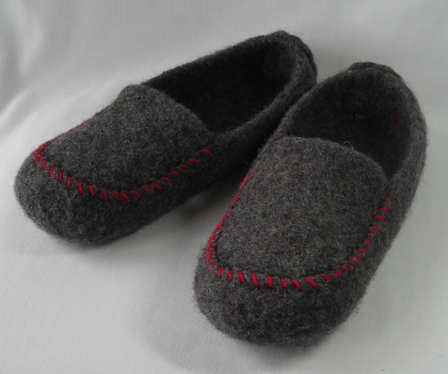 Men's leather slipper soles for knitted crochet felted