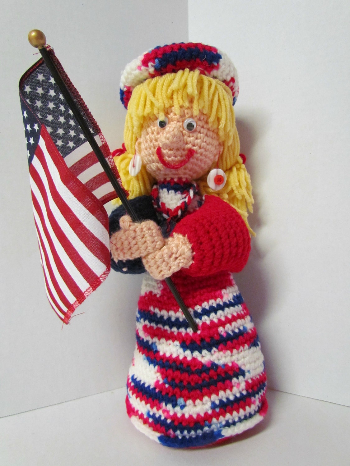 Crochet Amigurumi 4th Of July DollPatriotic DollHolidayMiss