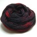 Bloodlust - Red Burgundy Black Superwash Merino Nylon Sparkle Shimmer Sock Shawl Fingering Yarn - 438 Yards