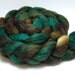 Aspen - 4 oz Handpainted Brown Gold Merino Silk Wool Roving Top