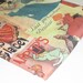 VINTAGE FABRIC french words and scenes LIGHTWEIGHT knit 1.5 YARDS BY 60 INCHES