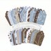 ONE DOLLAR Gift Hang Tags - Earthtones I Collection Scallop Tags (Set of 30)