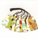 CLEARANCE SALE 50 Off - Assorted Large Scallop Die Cut Gift Hang Tags (Set of 12) (a21) Priced As Marked