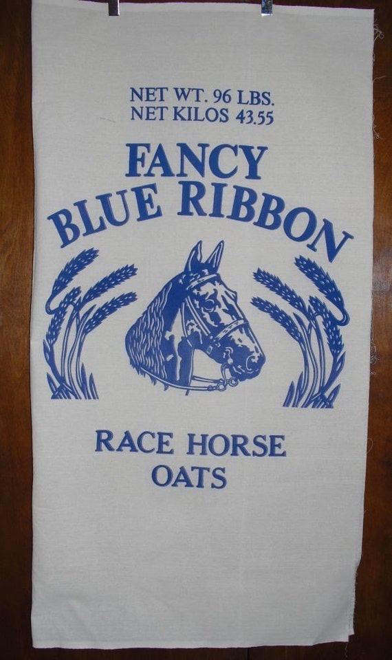 Blue Ribbon Race Horse Feed Sack Reproduction