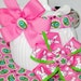 Twice the Easter Fun Dog Collar, Complete with Two Bows--Choose Your Size