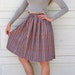 Vintage 1980s ABSTRACT STRIPES Skirt S