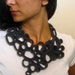 ORGANIC V necklace in Grey