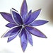 3D Stained Glass Suncatcher - In Full Bloom Purple Swirl