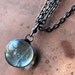 Reserved Listing for Anonymous -Last One -Marble Orb - Stained Glass Jewelry Necklace - Vintage Mouth blown Marble
