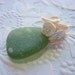 Sea Glass Necklace Beach Seaglass Bubbles Keshi Pearls
