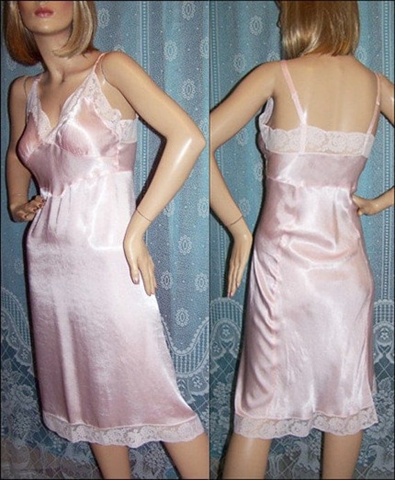 pink satin slip