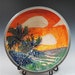 Painted Palm tree bowl