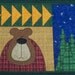 Quilted Place Mats Bear Moose Set of 4