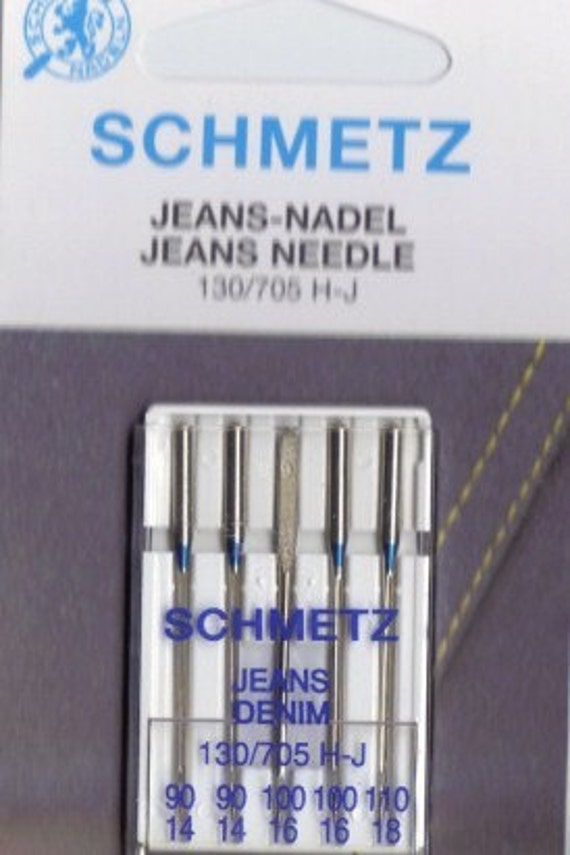 Schmetz Jeans denim sewing machine needles assorted size 5