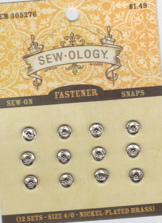 1 package of Sew On Snaps Size 4