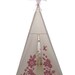Teepee - sugar pink screen print - eco ink
