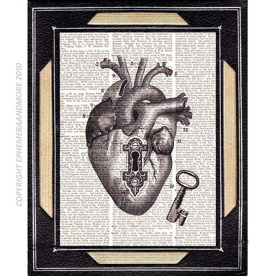 Anatomical Heart And Skeleton Key Unlock My Heart