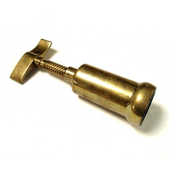brass CORKSCREW Italy heavy duty vintage kitchen ware kitchen