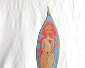 A Pea in the Pod Goddess - Handcrafted Wood Goddess