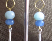 Blue Moon Rising  Swarovski Crystal Earrings