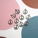 Peace Sign Charms Antique Silver Pack Of 20