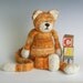 The CAT - Yarn Kit, HandSpun and Hand Dyed Organic Merino Yarn, 2ply, bulky, in Tabby Orange and White