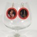 Van Halen Red Poker Chip Record Album Earrings