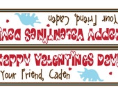 Personalized Treat Bag Toppers Snack Bag Size, Valentines day, Party, Set of 24 self sticking snack bag toppers Il_170x135