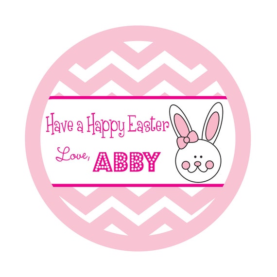 Personalized Stickers,Chevron stickers,Easter,Kids, Baby, Party, Favor stickers,Personalized Sticker Labels Set of 24 Il_570xn