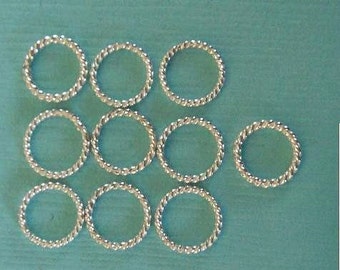 thumbnail interactive-video image 1 of 100pc 22 Gauge 4mm Solid 925 Sterling Silver Open Jump Rings – Round Wire 1 of 3