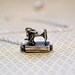 The Tiniest Antique Sewing Machine - Opens - Sterling Silver