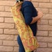 Yoga Mat Bag Olive and Rust SPRING GARDEN