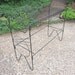 Vintage Mid Century Modern Geometric Black Metal Plant Stand