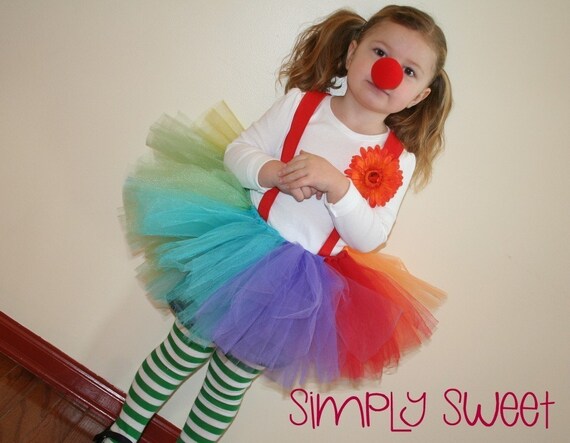 CLOWN TUTU SMALL 1-2 Years Birthday by SimplySweetShoppe